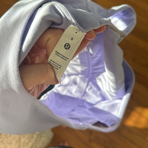 Lululemon align asymmetrical top C/D cup 8 lilac smoke - Picture 4 of 5